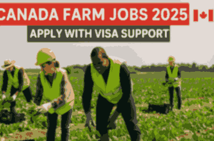 Visa Sponsorship General Farm Labourer Jobs in Canada